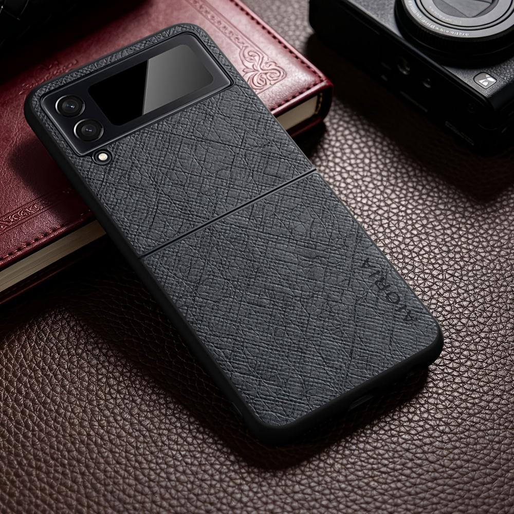 Phone Case: Minimalist Luxury Style Phone Case for Samsung for Galaxy Z Flip 8 7 FE 6 5 4 3 Scratch-resistant Protection for Galaxy Z Flip8 Case