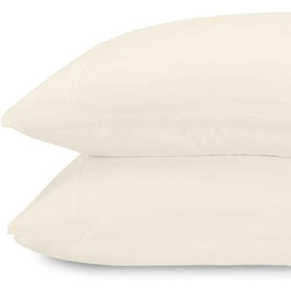 Jennifer Adams Lux Collection Pillowcases (White, Standard) Standard слоновая кость