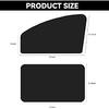 QUICTO Car Window Sun Shades, Universal Interior Accessories - Double-Sided Black (4Pcs)
