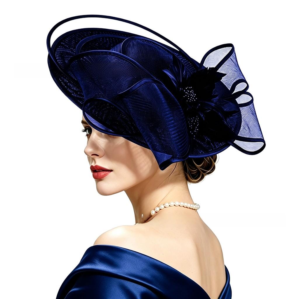 Vintage Flower Embellished Top Hat For Weddings And Costume Parties