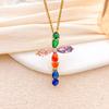 Necklace Cross ins Punk Cross Necklace Accessories Women's Fashion Personality Niche Design Copper Inlaid Zircon Accessories Women