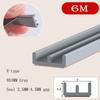 6Meters D/E/I Type Door Window Sealing Strip Silicone Rubber Weather Strip Self-adhesive Tape Anti-collision Insulation Seal