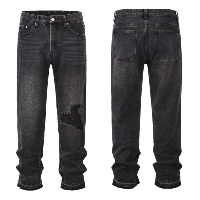 RogueWave Y2k Streetwear Vintage Pantalones Hombre Trees Camouflage Jeans Cargos for Men Patchwork Straight Baggy Casual Denim Trousers