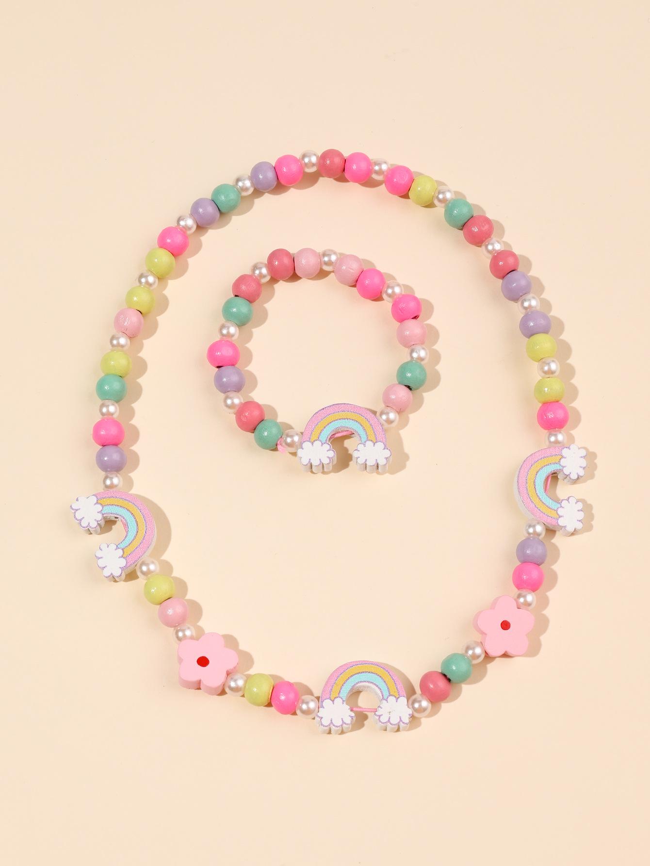 

Дерев яні прикраси для дівчат у європейському та американському стилі: Браслети та намиста