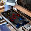 1pc Large Gaming Mouse Pad, UV Reactive Non-Slip Desk Mat, Washable PolyesterHexagon, Neon, SpectrumComputer Pad with Vibrant Game Machine P