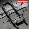 16.5 Inch Bike Combination U Lock Heavy Duty Bike Combination Paddle Lock for Electric Scooter Motorcycles Fence Gate Anti Theft