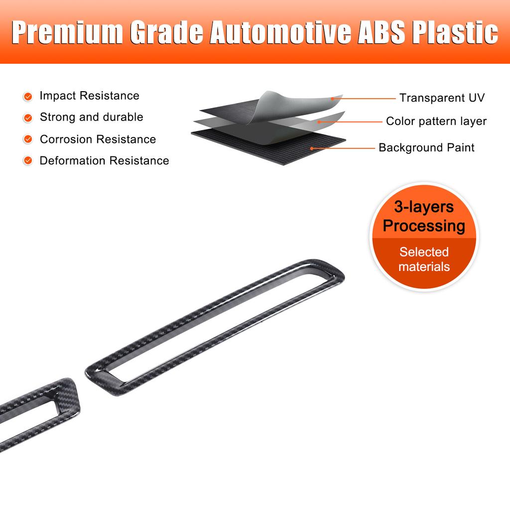 ABS Kohlefaser Heckleuchtenabdeckung Zierleiste Für Toyota Tundra/Sequoia 23+