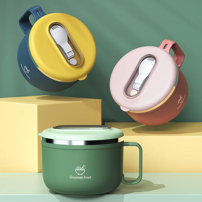 304 Stainless Steel Insulated Lunch Box and Instant Noodle Bowl