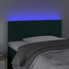 Vidaxl Zagłówek Do Łóżka Z Led, Ciemnozielony, 90X5X78/88 Cm, Aksamit