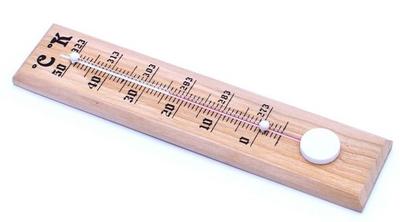 Wooden Room Thermometer 20cm