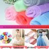 Slightly Stiff Sparkling Organza Gauze Fabric for Wedding & Evening Gowns