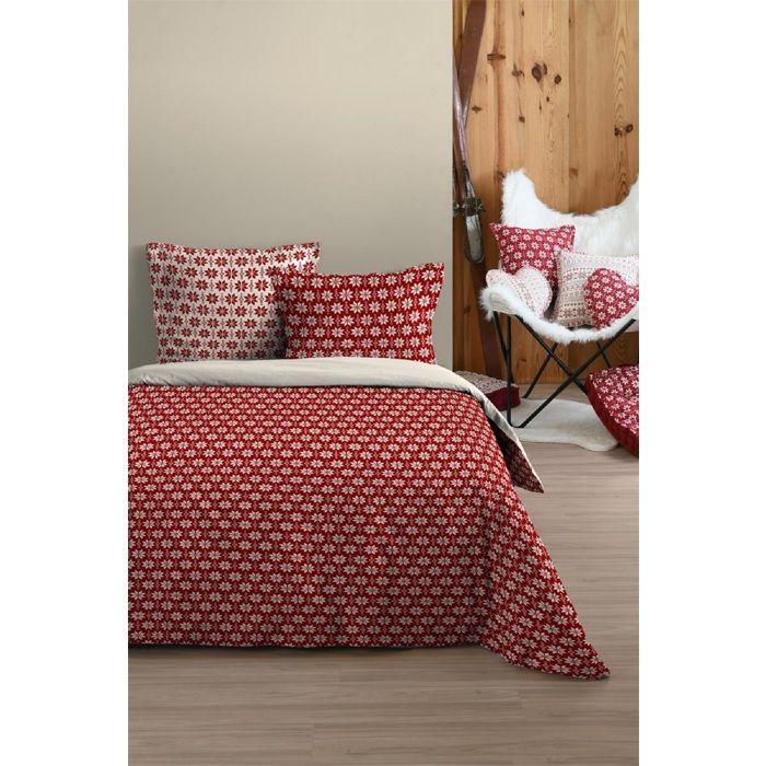 Housse de couette et taies 240 x 220cm chalet