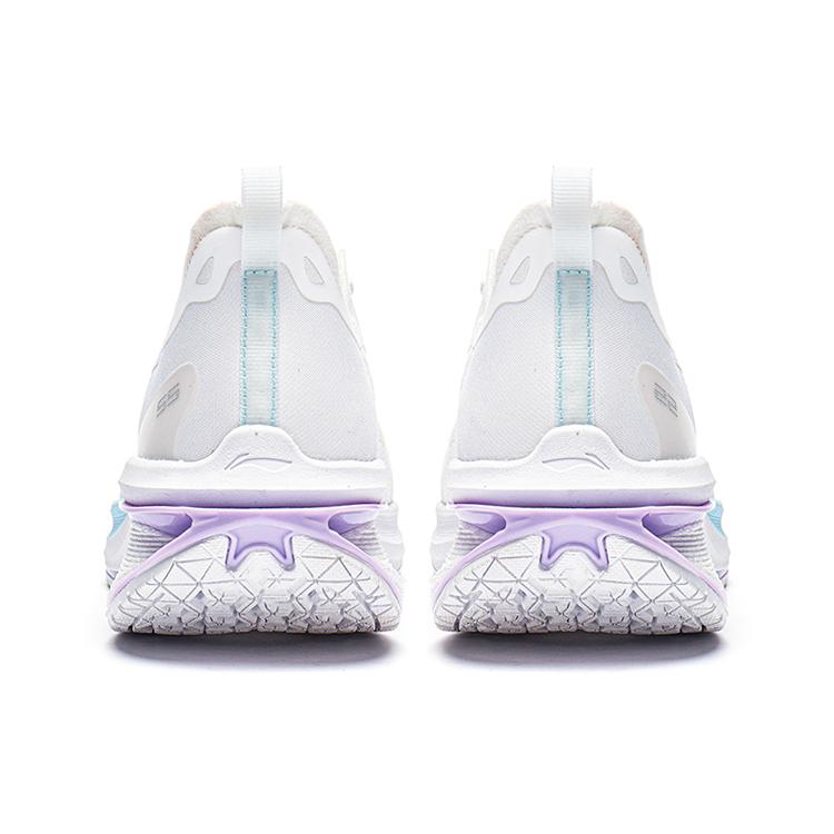 New LiNing WuShi 5S 3.0 Anti Slip And Wear Resistant Breathable Low Top Casual Running Shoes Women's White Blue Purple ARST002-1