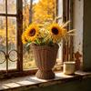 Vasi in Rattan Vasi da Fiore Intrecciati a Mano per Erba della Pampa Fiori Secchi Stili Bohemienne Vasi Rustici Centrotavola