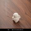 Cute Little Jade Rabbit Tea Pet Ornament Ceramic Office Desktop Desk Tea Room Coffee Table Home Accessories