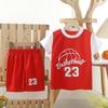 Children's Basketball Jersey Set Boys Girls Dry Fit Mesh Summer Sports Wear Short Sleeve Kids Clothing Athletic Outfit