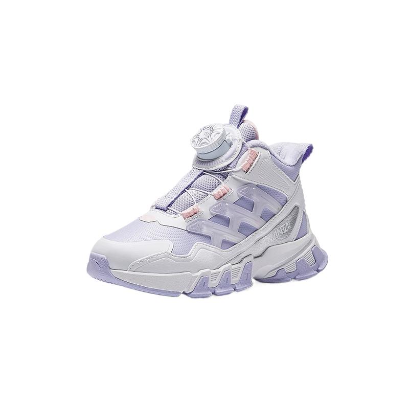 Anta Fashionable Comfortable Versatile Kids Boots Kids Boots Cold-Ling-Purple Anta-White 322449974N-1