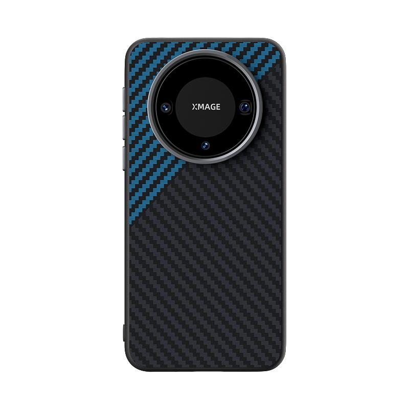 For Huawei Mate 60 Carbon Fiber Case Slim Magsafe Magnetic Wireless Charger Drop Test Mate 60 Pro Case Metal Lens Grip Funda