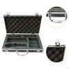 Carry Case Handheld Mic Storage Organizer Box With Handle Aluminum Alloy Suitable for