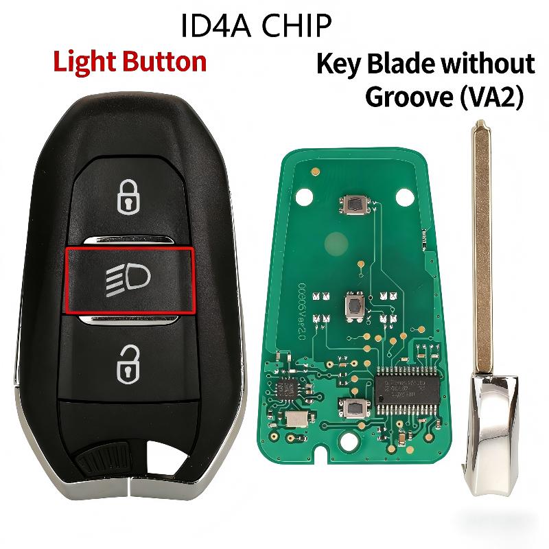Smart Remote Car Key 433MHz ID46/4A For 208 308 508 3008 5008 DS3 DS4 DS5 C3 C4 C5 2010+ IM2A A01TAB