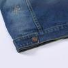 Women's Y2K Vintage Sleeveless Denim Jackets Ripped Lapel Neck Button Down Denim Vest  with Pockets