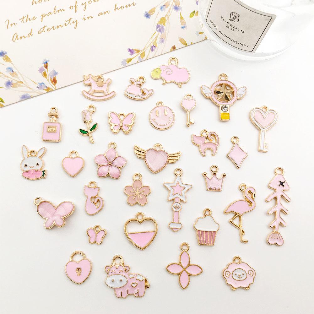 400-Piece Mixed Alloy Accessory Set for DIY Bracelets, Necklaces, Earrings, Keychains, and Charms