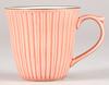 Nishikai Toki Hasami Ware Stylish Floral Mug, Hasami-yaki, Lightweight, 250ml, Pink, with a Floral Pattern, Microwave and Dishwasher Safe, Perfect