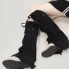 Y2k Cross Leg Warmers JK Trumpet Leg Covers Fashion Pile Up Socks  Women