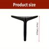 4 Pieces of 18cm Black Gold Sofa Legs Metal Furniture Legs Set with 4 Legs Sofa Legs Vanity Table Legs Durable Legs