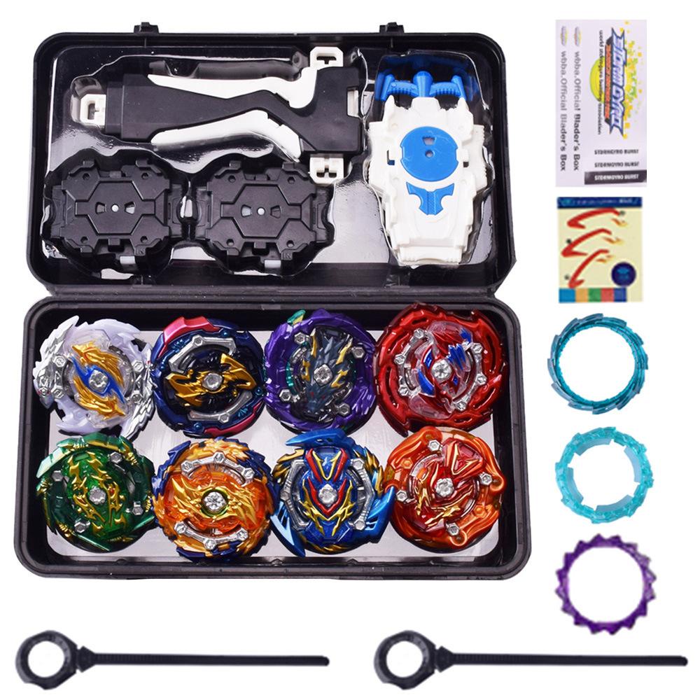 Burst Alloy Battle Gyro With Handlebar Launcher Toolbox Children'S Toy Set