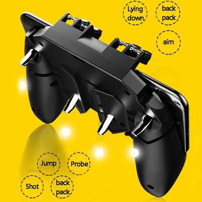 Pubg Ovladač Ak66 Šestiprstý Gamepad Spouště Pubg Kovová Spoušť Joystick Ovládání Pubg Pro Ios Android Mobilní Telefon Herní Pad