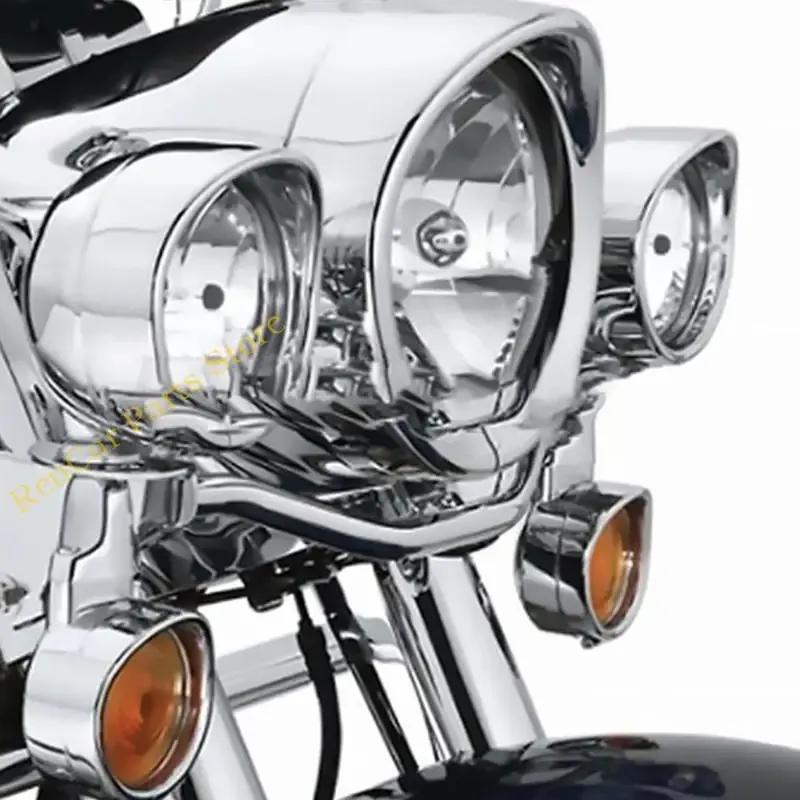 F19A 4.5'' 7" Headlight Visor Trim Rings Head Lamp Decorate Accessories Motorcycle Headlamp Frenched Rings