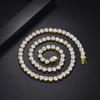 Men And Women Full Diamond Hip-Hop Necklace Jewelry, Fashion 2-6Mm4 Claw Copper Zircon Tennis Necklace