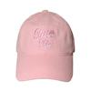 SLEEPYSLIP SPELLING POWDER PINK BALL CAP