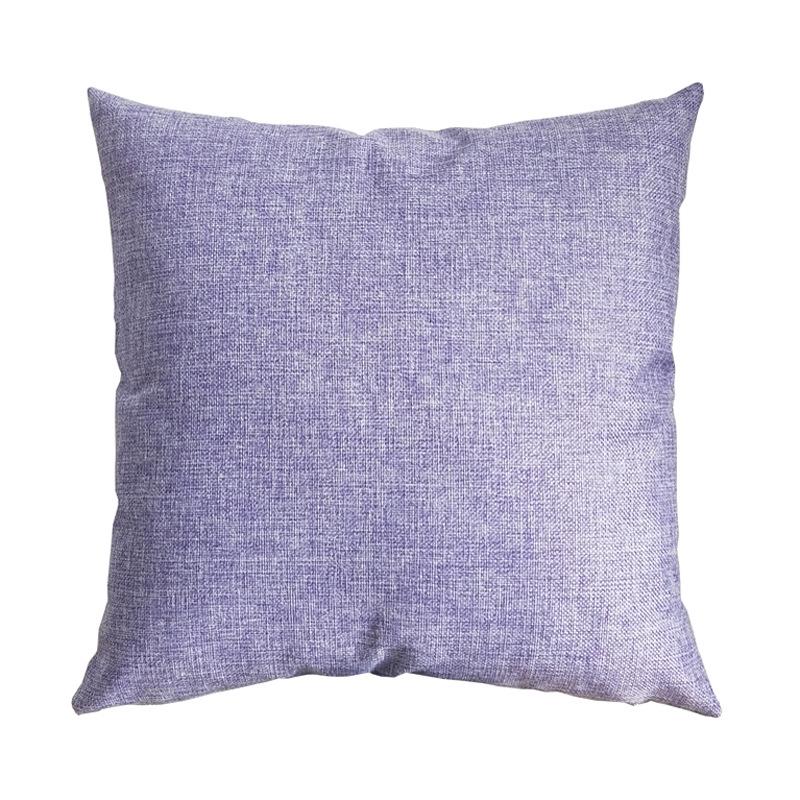 Nordic Faux Linen Solid Color Pillowcase – Cotton Blend Sofa Backrest Cushion