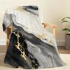 Black Marble Design Blanket Soft Throw Blanket for Home Bedroom Bed Sofa Picnic Travel Office Rest Cover Blanket Gift