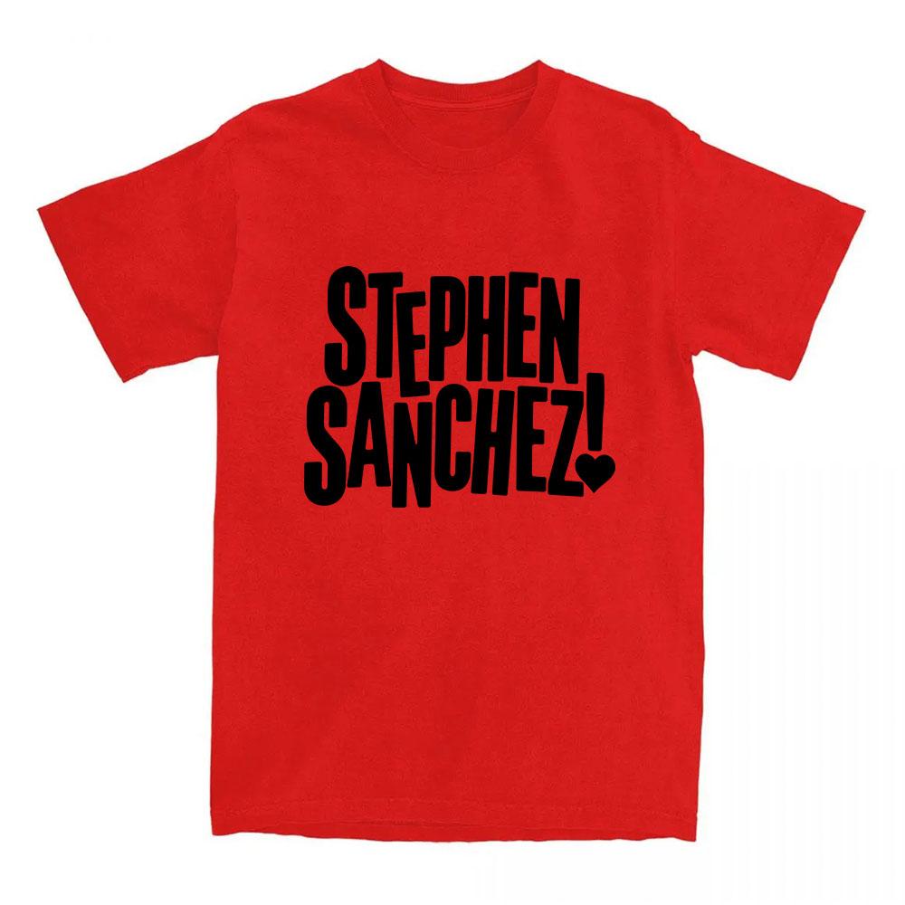 Exclamation Heart Logo T-Shirt Singer Stephen Sanchez Design Print Tshirts O-neck Short Sleeve Cotton Female Tees Graphic Merch