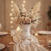 Distressed Metal Urn Vase Classical for Home Display, Banquet Tables