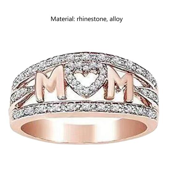 Damen Fingerring Exquisiter Strass Edelstahlring