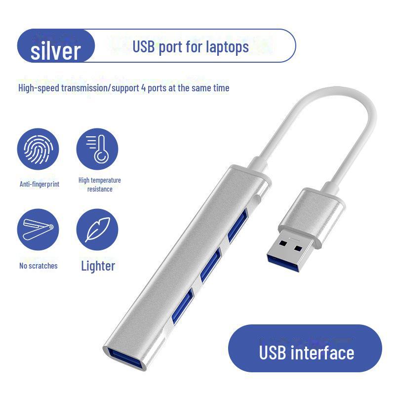 Hub USB typu C cztery w jednym do laptopa i samochodu - Kompatybilny z urządzeniami Huawei