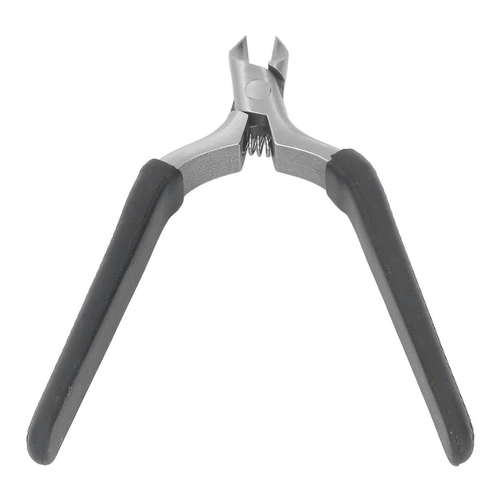 Professional Stainless Steel Cuticle Trimmer Dead Skin Remover Inline Spring Slip Resistant Cuticle Trimmer Black