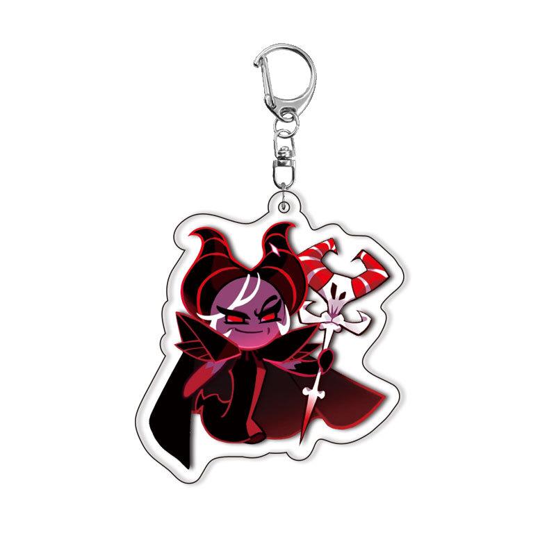 

New Game Cookie Run Kingdom Chibis Keychains for Accessories Bag Shadow Milk Pure Vanilla Cookie Keyrings Jewelry Fans Gifts