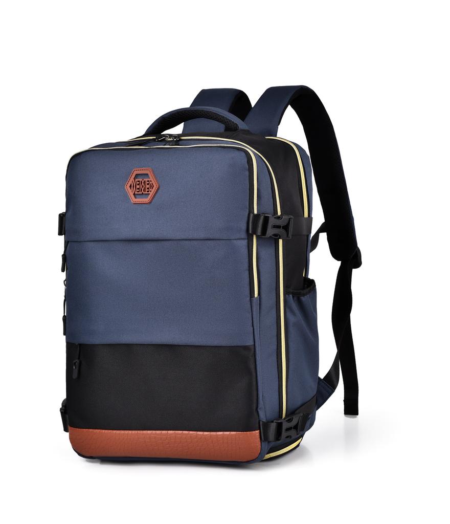 1pc Large Capacity Waterproof Laptop Backpack, Men's And Women's Travel Backpack With Shoe Compartment, Suitable For Business,school