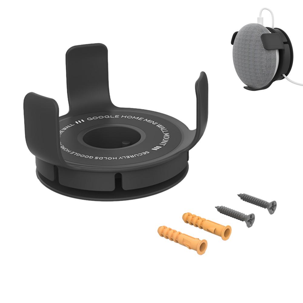 

Outlet Wall Mount Holder for Google Home Mini/Echo Dot Cord Management for Nest Mini Smart Speaker Accessory чорний