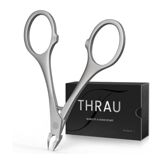 THRAU cuticle nipper cuticle nipper cuticle treatment nail cuticle cutter round grip nail clipper for hangnails nipper easy to use even for beginners