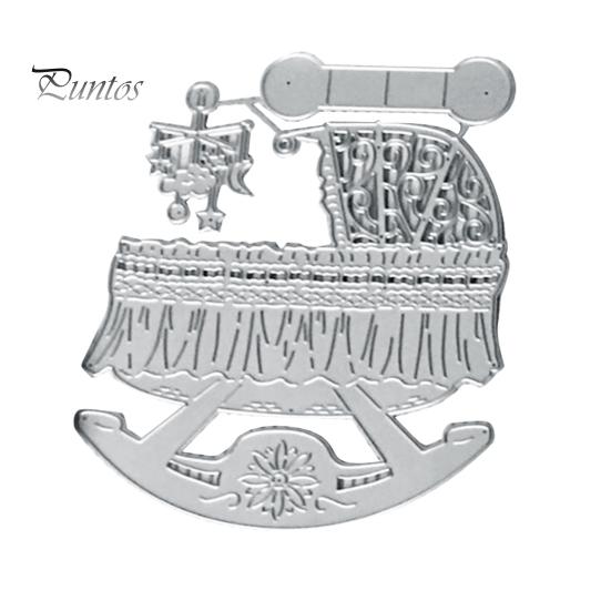 

Вырубные штампы с тиснением, уникальный узор, легко использовать, вырубные штампы из углеродистой стали, форма детской колыбели для украшения серебряный