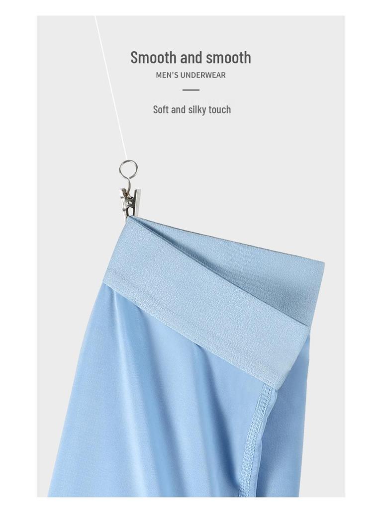 Herren Eis-Seide Schnelltrocknend Anti-Scheuer Boxer Briefs - Sommer Sport, Übergröße