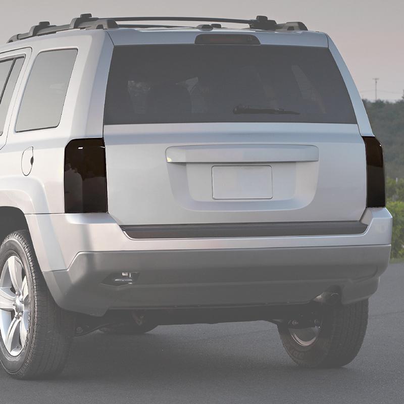 Car Tail Light Cover Taillight Decorative Stickers For Jeep Patriot  2011-2016 Car Exterior Accessories, Smocked Black