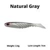 Luya Bait  Artificial Soft Bait Fish T-Tail 3D Fish-Eye Lead Hook Crank Hook Light Seawater Pop Bass