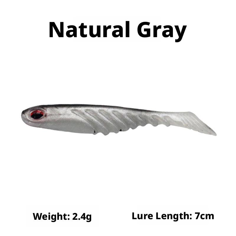 Luya Bait Artificial Soft Bait Fish T-Tail 3D Fish-Eye Lead Hook Crank Hook Light Seawater Pop Bass